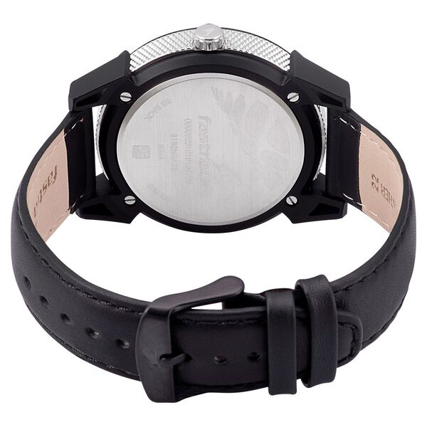 Fastrack Modular Quartz Analog Silver Dial Leather Strap Watch for Guys - image number 4