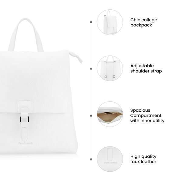 Fastrack Casual Backpack in White - image number 6
