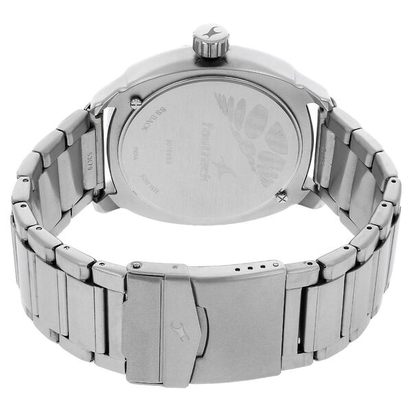 Fastrack Quartz Analog Silver Dial Stainless Steel Strap Watch for Guys - image number 3