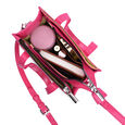 Fastrack Faux Leather Zipper Satchel in Pink - image number 6