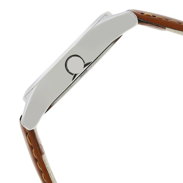 Fastrack Warpaint Quartz Analog Silver Dial Leather Strap Watch for Girls - image number 3