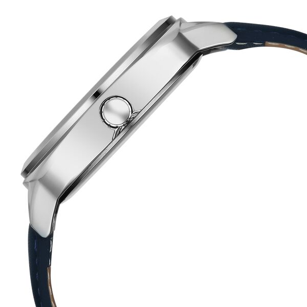 Fastrack Stunners Quartz Analog Blue Dial Grey Leather Strap Watch For Guys - image number 4
