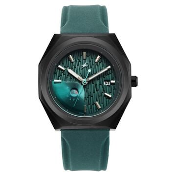 Fastrack Oceanyx 2.0 Analog Watch with Day Date for Men with Green Dial & Green Silicon Strap