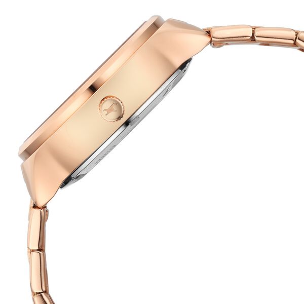 Fastrack Automatic Rose Gold Dial Metal Strap Watch For Girls - image number 3