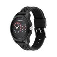 Fastrack Dual Time Quartz Analog Black Dial Silicone Strap Watch for Guys - image number 2
