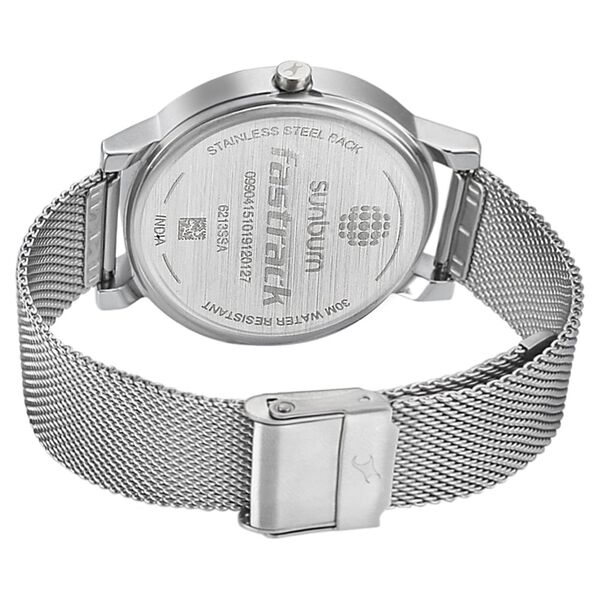 Fastrack Sunburn Quartz Analog Green Dial Metal Strap Watch for Girls - image number 4