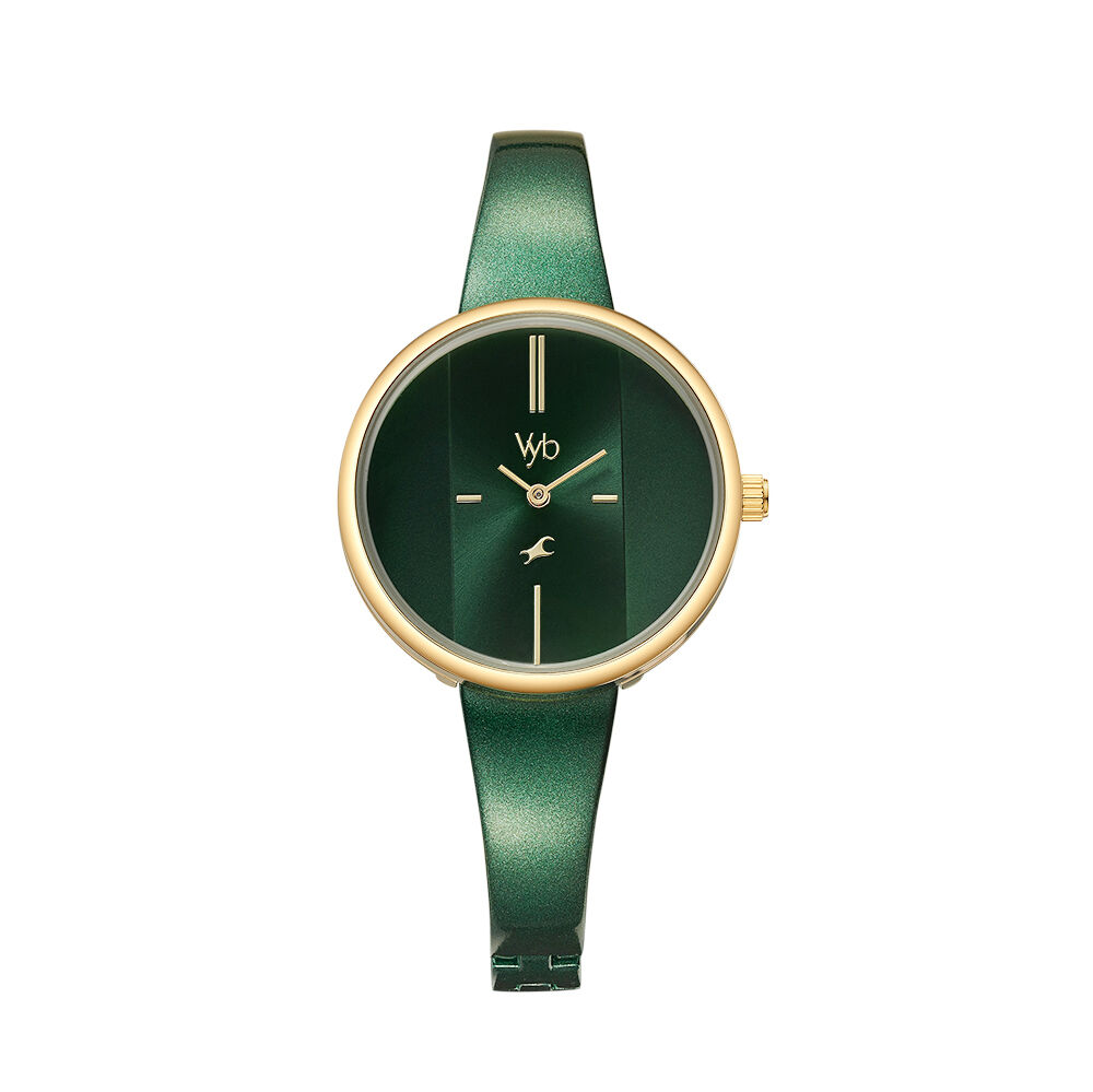 Fastrack green deals strap watch