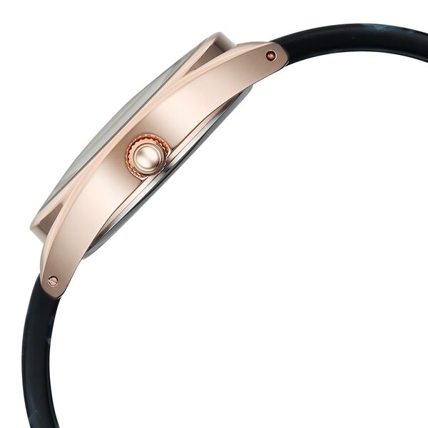 Fastrack Younique Quartz Analog Blue Mother Of Pearl Dial Two Toned Acetate & Metal Strap Watch For Girls - image number 4