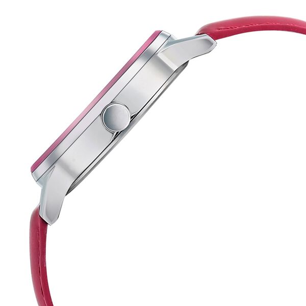 Fastrack Space Rover Quartz Analog Maroon Dial Leather Strap Watch for Girls - image number 3