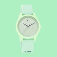 Fastrack Monochrome Quartz Analog Green Dial Silicone Strap Watch for Girls - image number 0