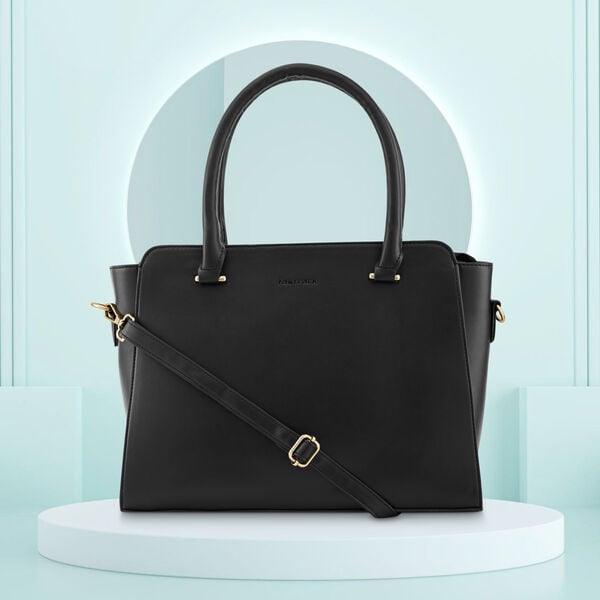 Fastrack Black Large Satchel Bag for Women - image number 0