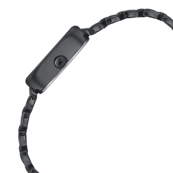 Fastrack Style Up Black Dial Metal Strap Watch for Girls - image number 3