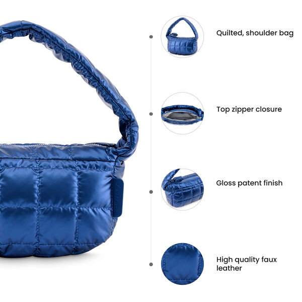 Blue Quilted Handheld - image number 7