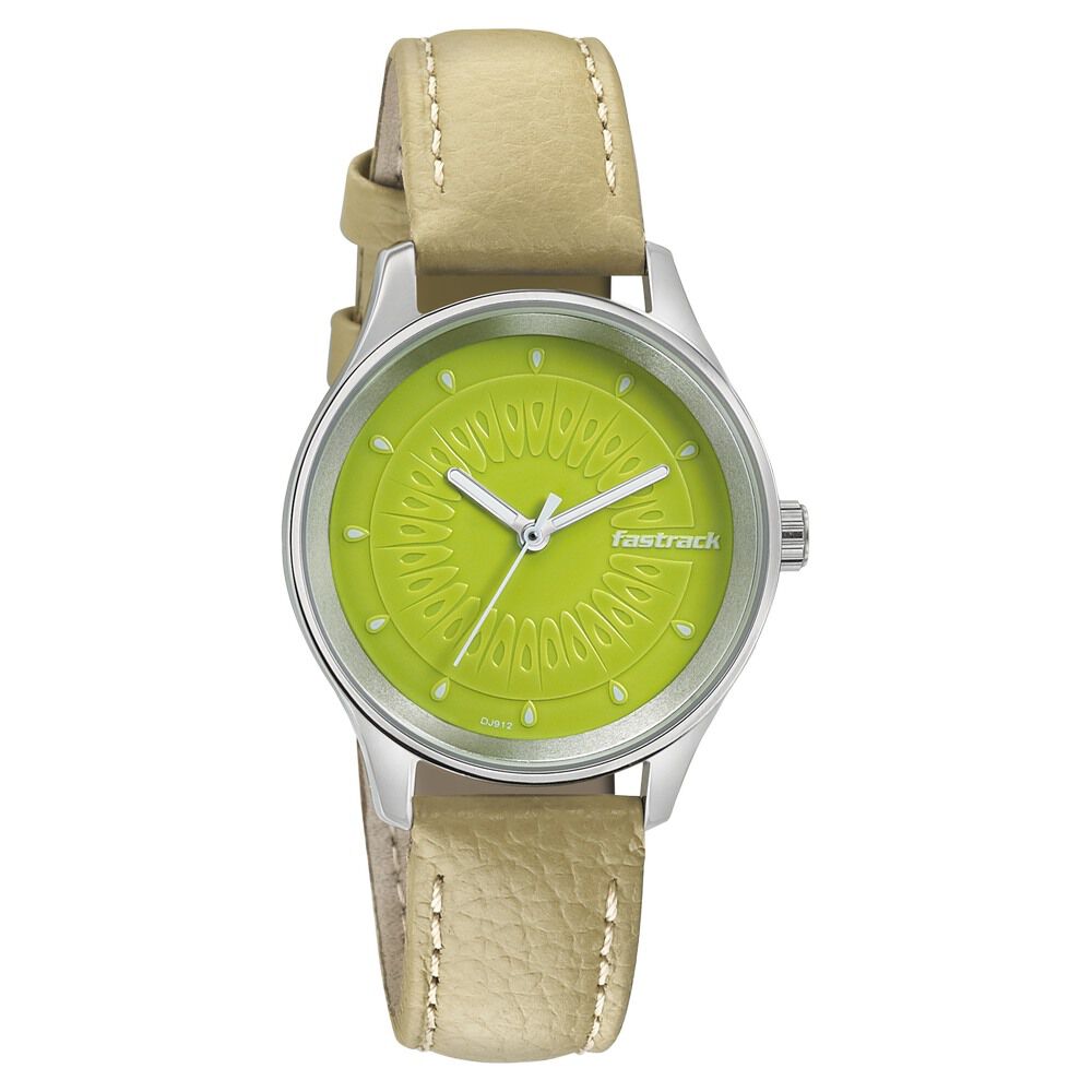 Fastrack green on sale strap watch