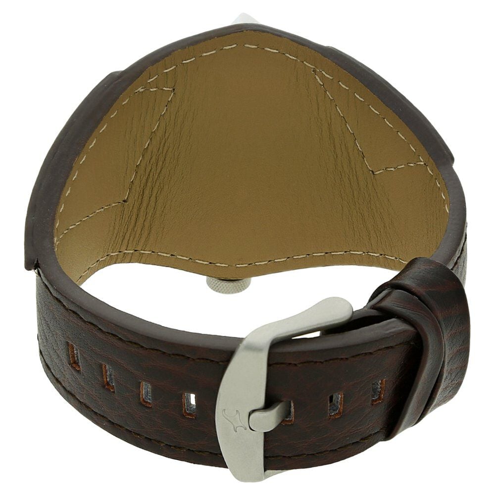 Buy Online Fastrack Quartz Analog White Dial Leather Strap Watch for Guys ns3022sl01 Fastrack