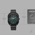 Fastrack Wild Analog with Green Dial Black Metal Strap Watch for Guys - image number 3