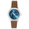 Fastrack Tropical Waters Quartz Analog Green Dial Leather Strap Watch for Girls - image number 0