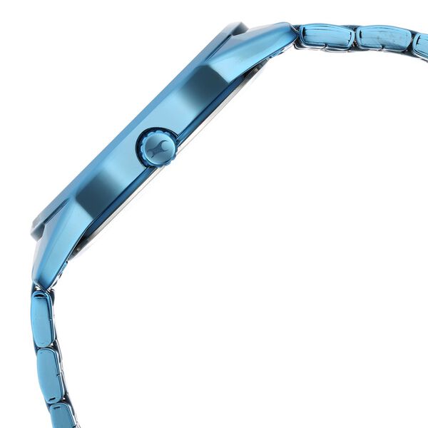 Fastrack Stunners Quartz Analog Blue Dial Metal Strap Watch for Guys - image number 4