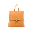Fastrack Faux Leather Backpack with Flap Closure in Tan - image number 1