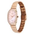 Vyb Enigma By Fastrack Quartz Analog Pink Mother of Pearl Dial Rose Gold Metal Strap Watch For Girls - image number 4