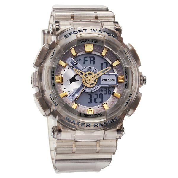Fastrack StreetStyle Digital Dial Translucent Grey PU Strap Watch For Guys - image number 1