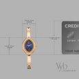 Vyb Luna By Fastrack Quartz Analog Blue Dial Rose Gold Metal Strap Watch For Girls - image number 3