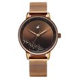 Fastrack Style Up Quartz Analog Brown Dial Brown Colour Stainless Steel Strap Watch For Girls