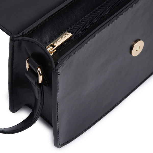 Fastrack Structured Shoulder Bag for Women | Trendy Shoulder Bag for Girls, Ladies, Women | Chic Textured Bag Made of High Quality Faux Leather (Black) - image number 4