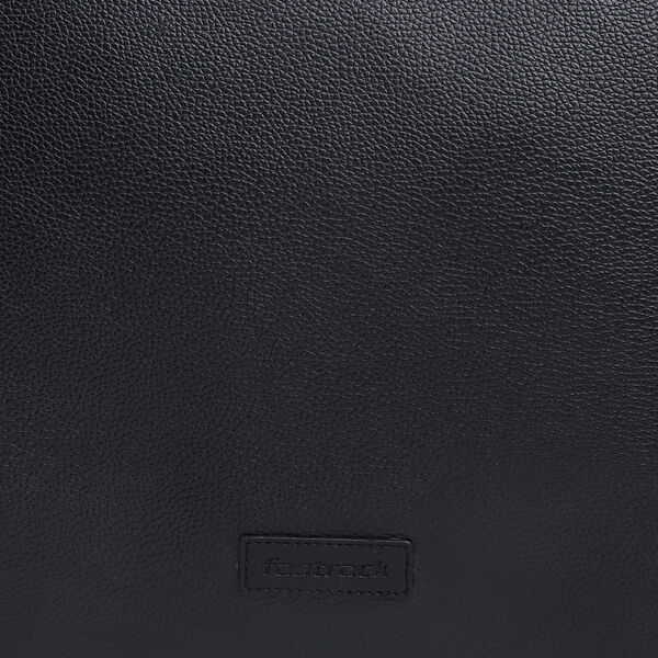 Fastrack Spacious Laptop Tote Bag for Women | Stylish Tote Bag for Girls, Ladies, Women | College Everyday Bag Made of High-Quality Faux Leather (Black) - image number 9