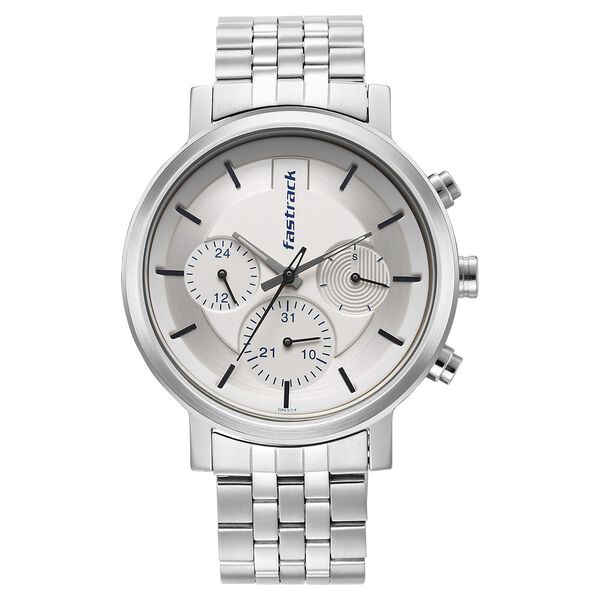 Fastrack Tick Tock White Dial Watch for Guys - image number 1