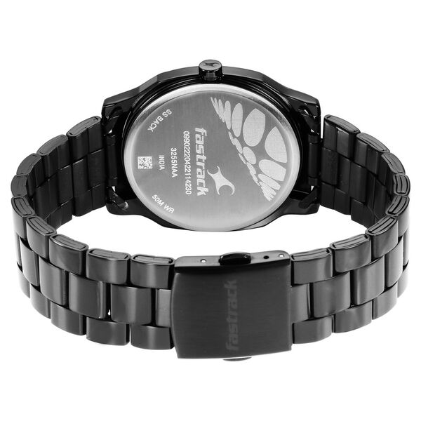 Fastrack Stunners Quartz Analog Black Dial Stainless Steel Strap Watch for Guys - image number 5