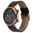 Fastrack Gambit Micromotor Green Dial Brown Leather Strap Analog Watch for Guys - image number 3