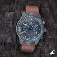 Fastrack All Nighters Quartz Multifunction Blue Dial Leather Strap Watch for Guys - image number 0
