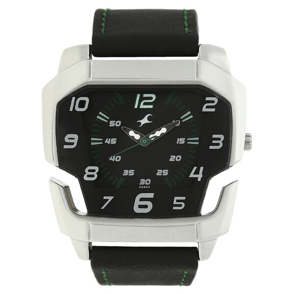 Fastrack Quartz Analog Grey Dial Leather Strap Watch for Guys - image number 0