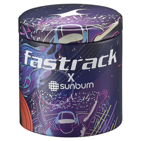 Fastrack Sunburn Quartz Analog Purple Dial Leather Strap Watch for Girls - image number 5