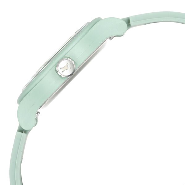 Fastrack Tees Urbanique Quartz Analog Green Dial Silicon Strap Watch For Girls - image number 3