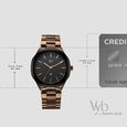 Vyb Challenger By Fastrack Quartz Analog Black Dial Brown Stainless Steel Strap Watch For Guys - image number 3