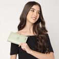 Cherry snapfold wallet