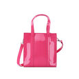 Fastrack Faux Leather Zipper Satchel in Pink - image number 4