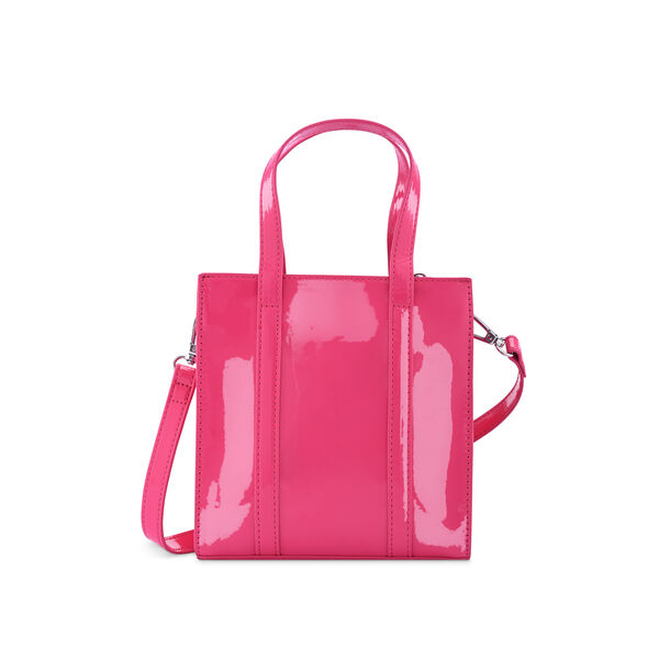 Fastrack Faux Leather Zipper Satchel in Pink - image number 4