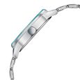 Fastrack Space Rover Quartz Analog Blue Dial Stainless Steel Strap Watch for Girls - image number 3