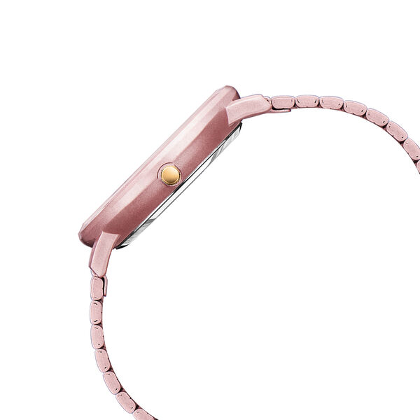 Fastrack Vyb Bliss Quartz Analog Pink Dial Stainless Steel Strap Watch for Girls - image number 4