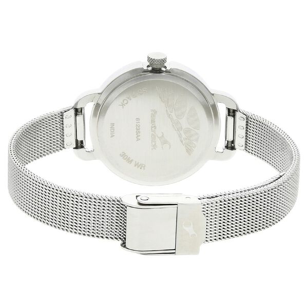 Fastrack Bare Basics Quartz Analog Blue Dial Stainless Steel Strap Watch for Girls - image number 3