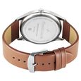 Fastrack Stunners Quartz Analog Blue Dial Brown Leather Strap Watch For Guys - image number 4