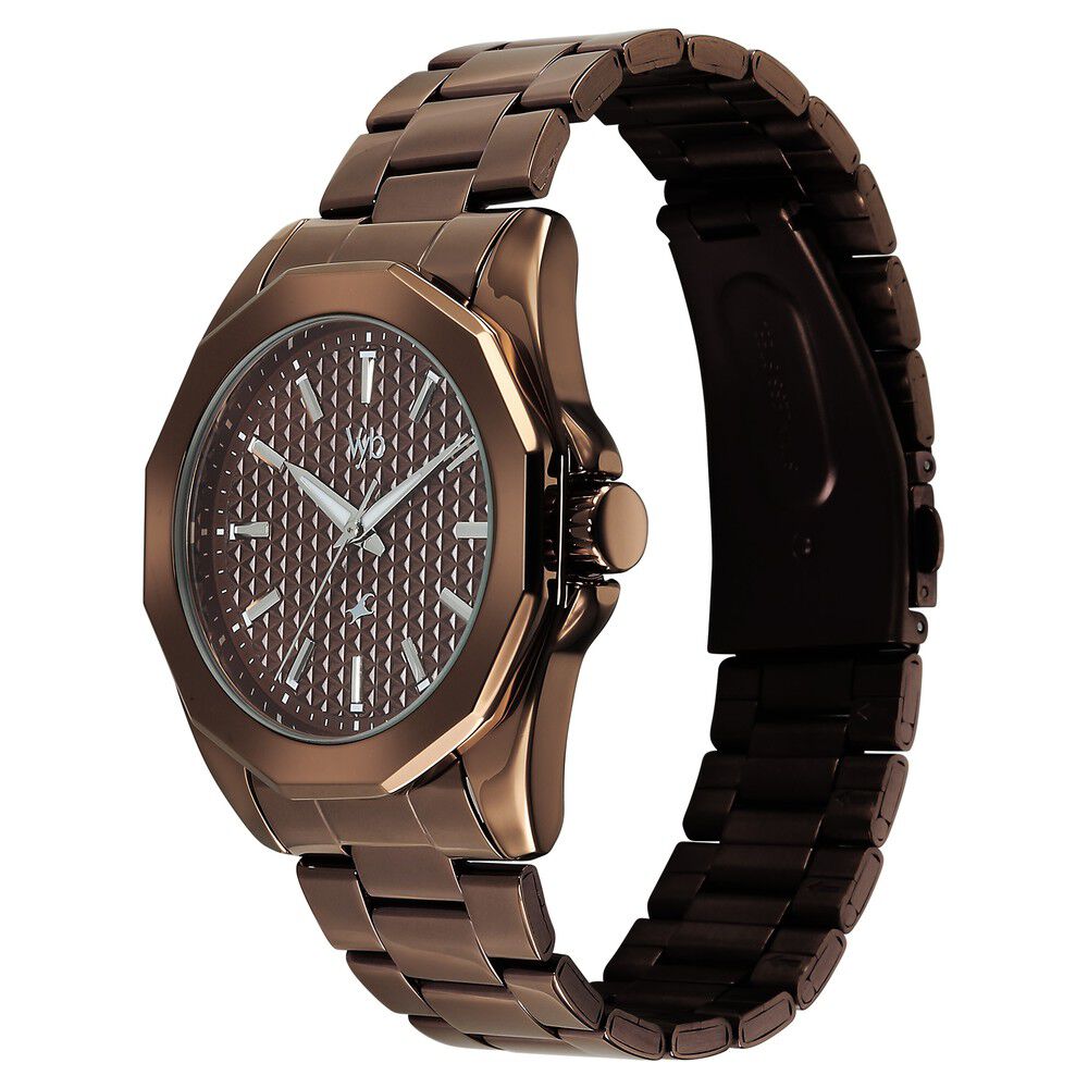 Buy Online Vyb Challenger By Fastrack Quartz Analog Brown Dial