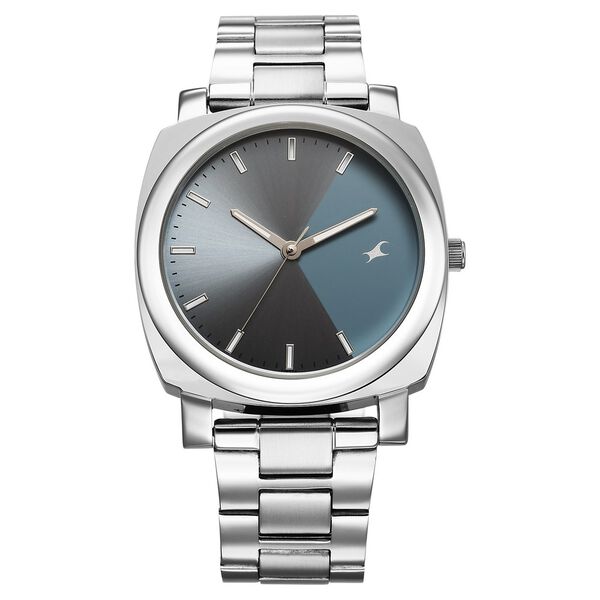 Fastrack Stunners X Quartz Analog Blue Dial Stainless Steel Strap Watch For Guys - image number 0