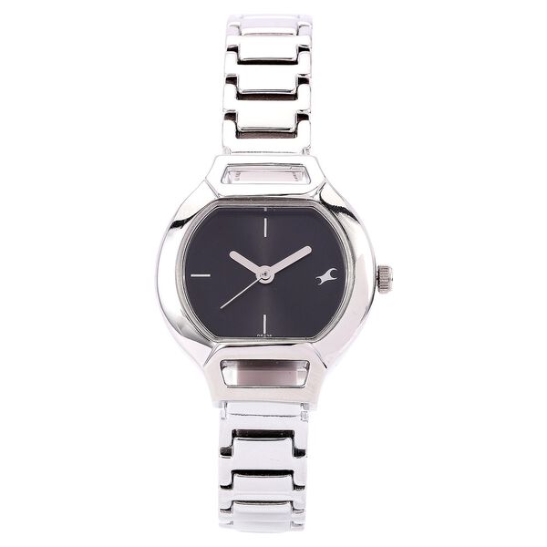 Fastrack Quartz Analog Black Dial Metal Strap Watch for Girls - image number 0
