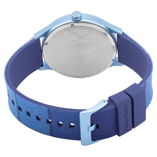 Fastrack Topicals Quartz Analog Blue Dial Silicone Strap Unisex Watch - image number 4