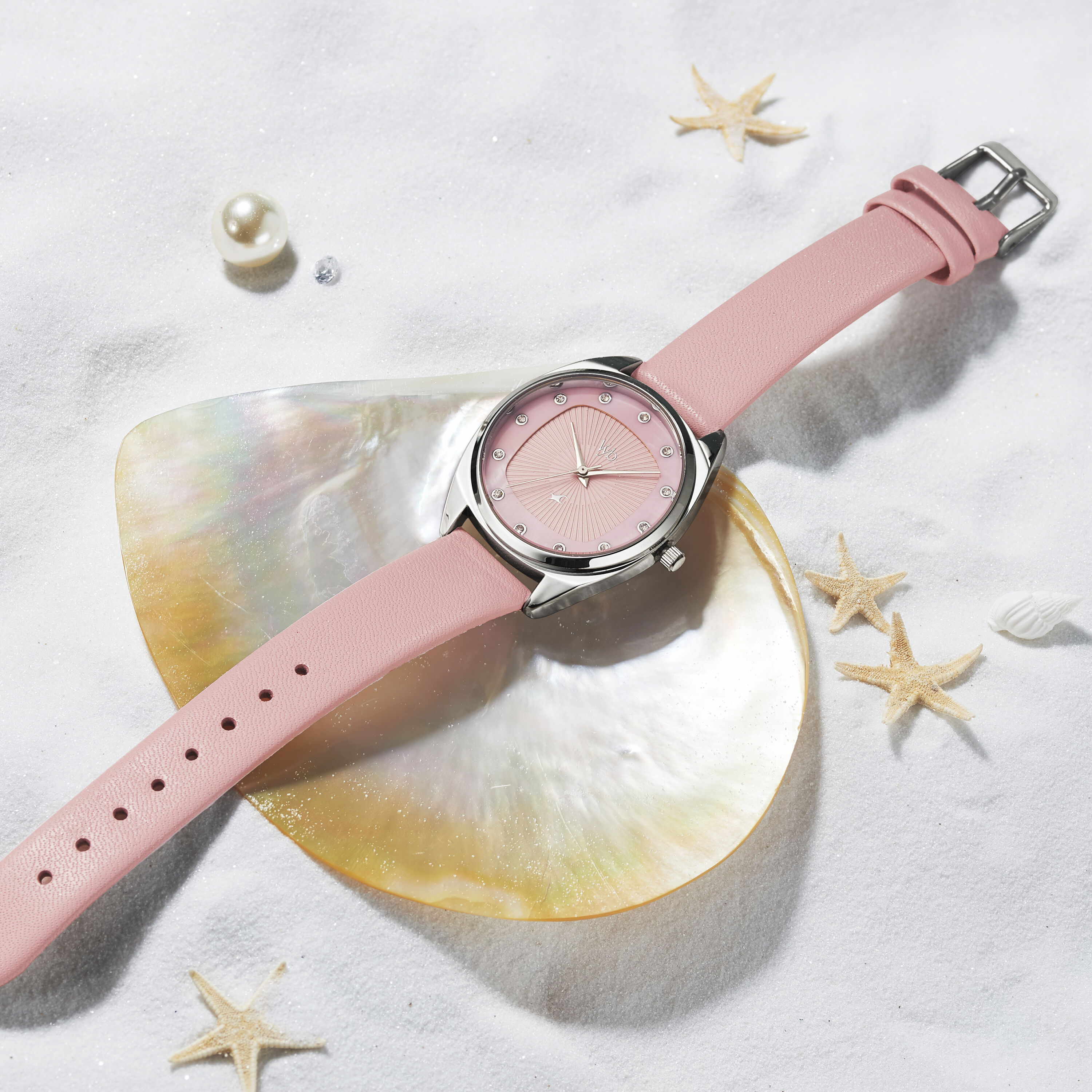 Fastrack pink strap watch online