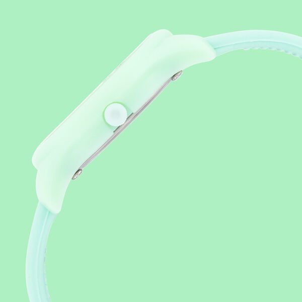 Fastrack Monochrome Quartz Analog Green Dial Silicone Strap Watch for Girls - image number 3